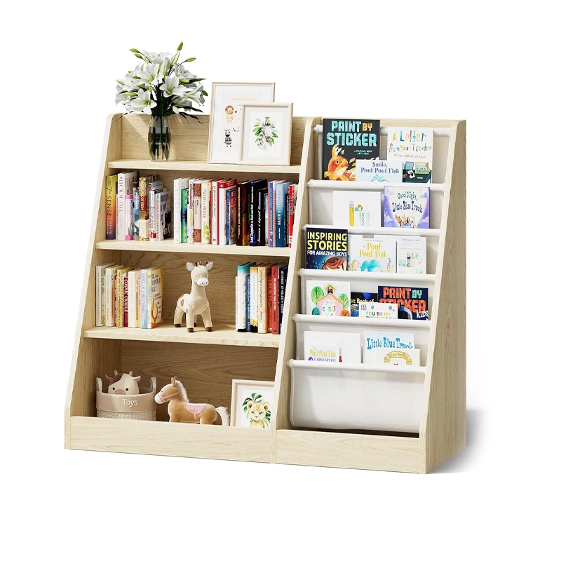 4 Tier Kids Wooden Bookshelf