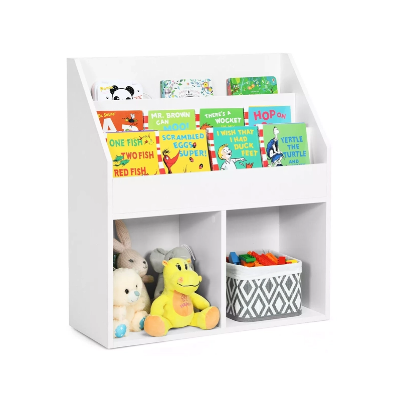 Kids Wooden Bookshelf Bookcase