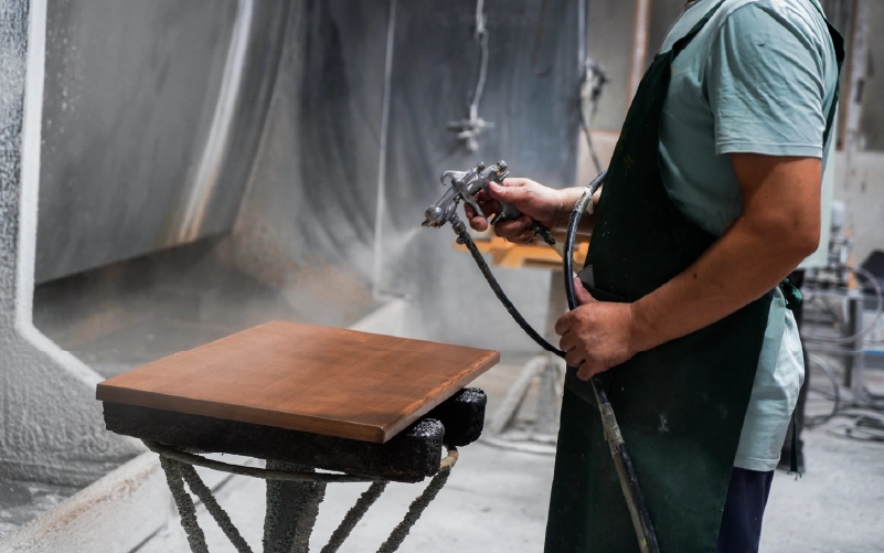 Water-Based Paint Spraying Area