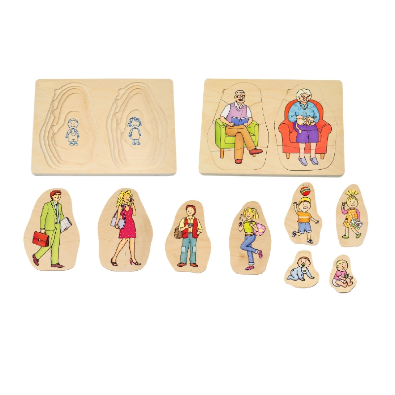 Grandpa and Grandma Layer Puzzle