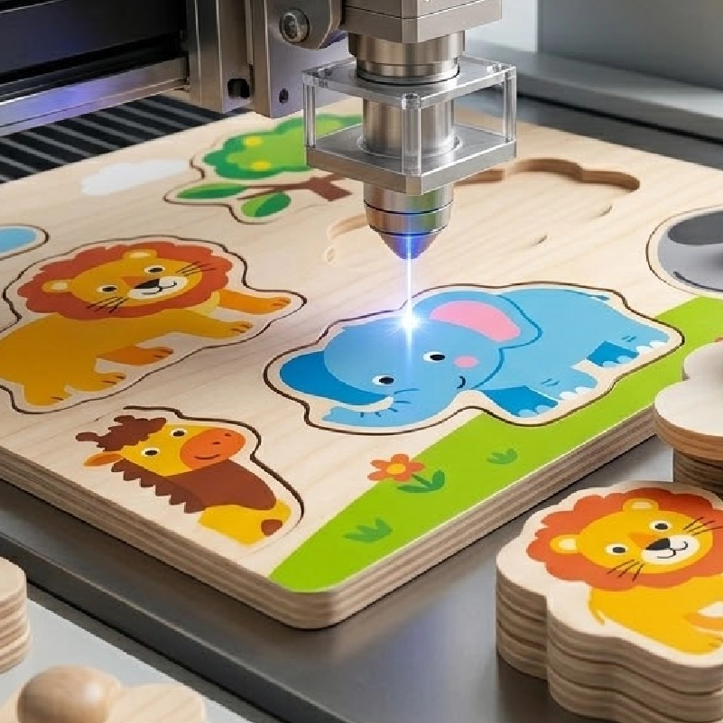 Precision-Cut Puzzle Pieces