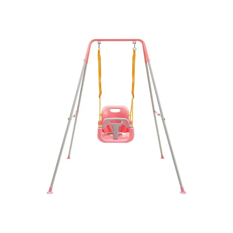 Toddler Swing With Foldable Metal Stand