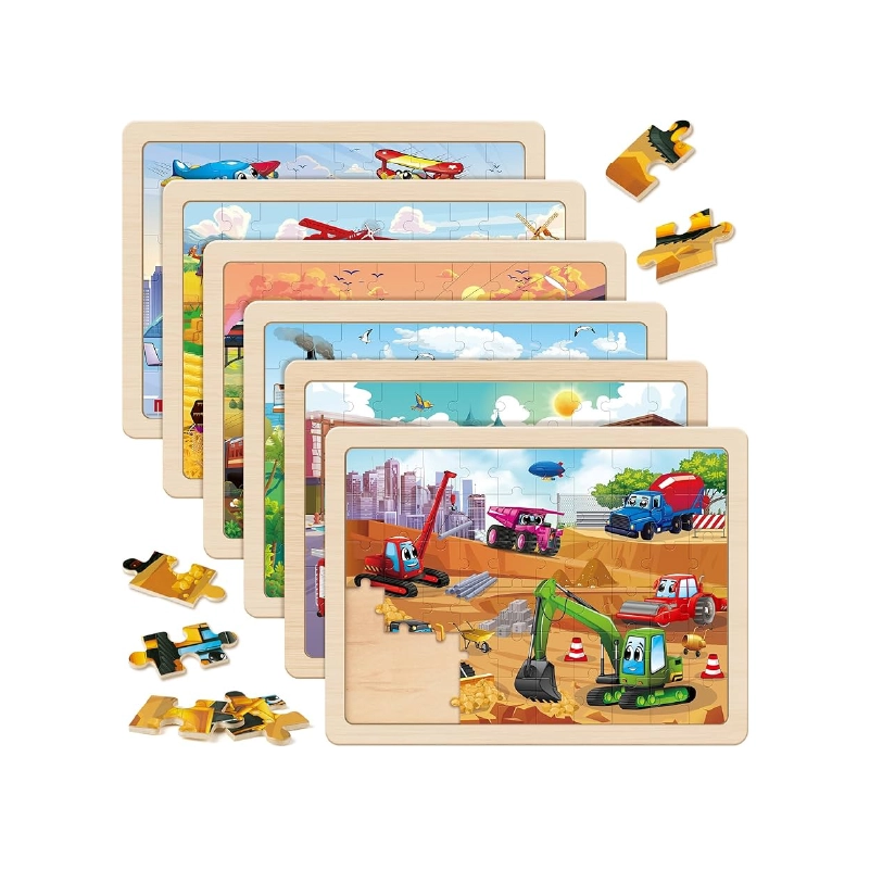 Wooden Vehicle Puzzles