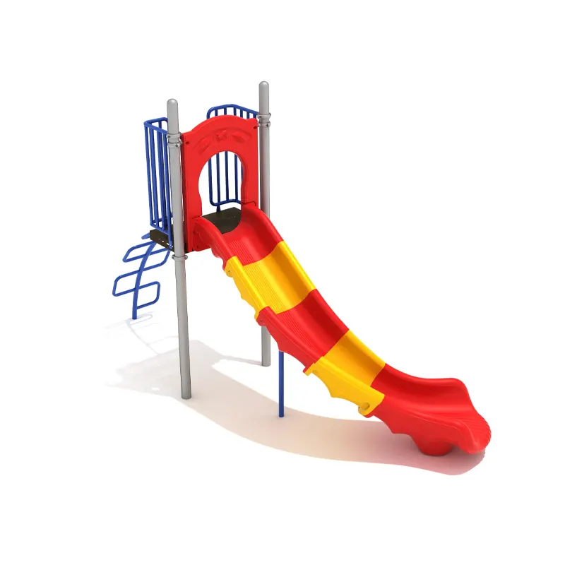 Freestanding Slide with Snake Climber