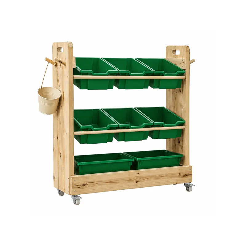 Wooden Storage Trolley