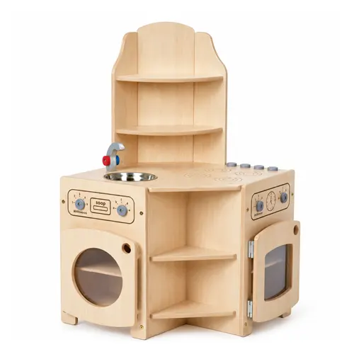 Corner Wooden Kitchen Play