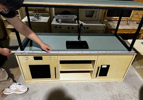Play Kitchen in Factory