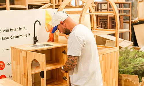 customer-tour-of-preschool-furniture-factory