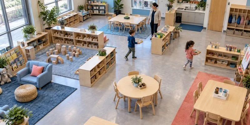 Preschool Room Layout and Sightlines